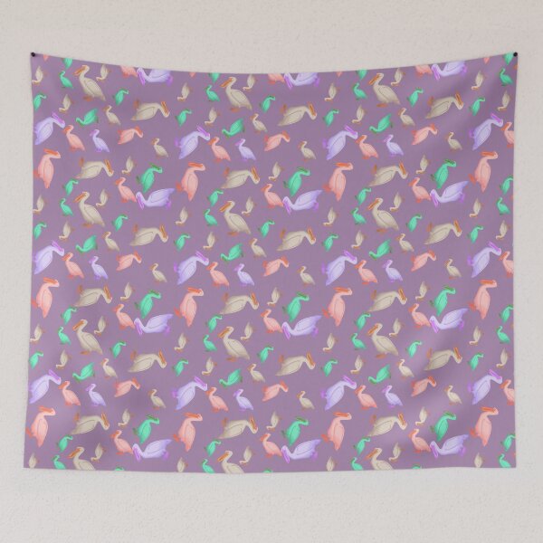 Item preview, Colorful Pelican Pattern designed and sold by Rell1970.