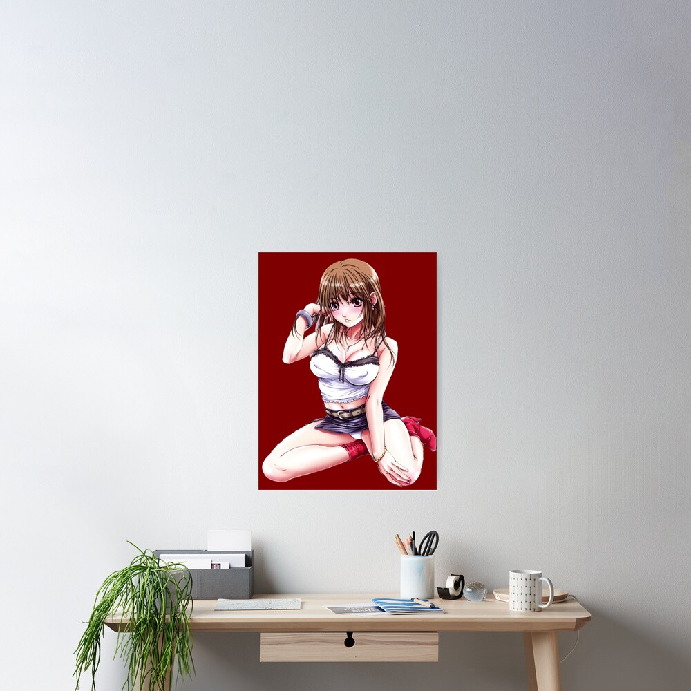 Sexy Anime Girl Poster By Sexybitchy Redbubble