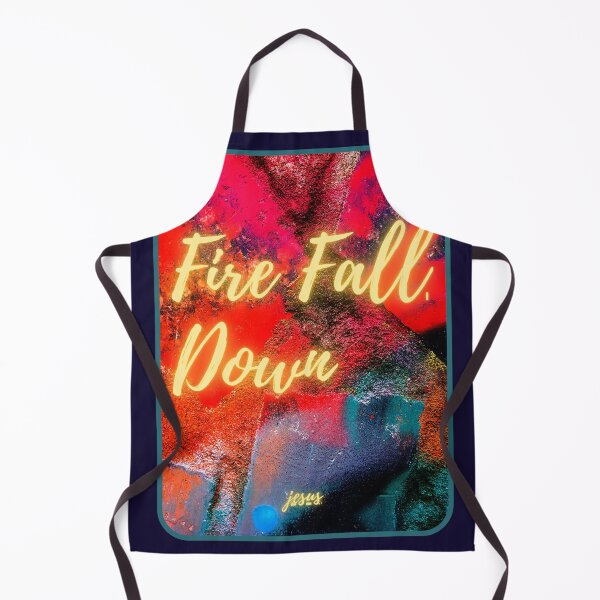 Item preview, Christian quote Fire fall down verse Jesus designed and sold by pureheartvision.