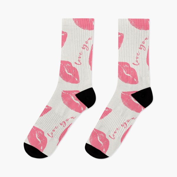 Item preview, Beautiful pink lips print with love you text designed and sold by RSDigitalPrintDesign.