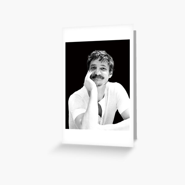 Item preview, Cute & Swooning Pedro Pascal in B&W designed and sold by ecdato.