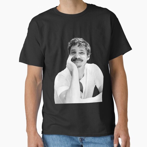 Item preview, Cute & Swooning Pedro Pascal in B&W designed and sold by ecdato.