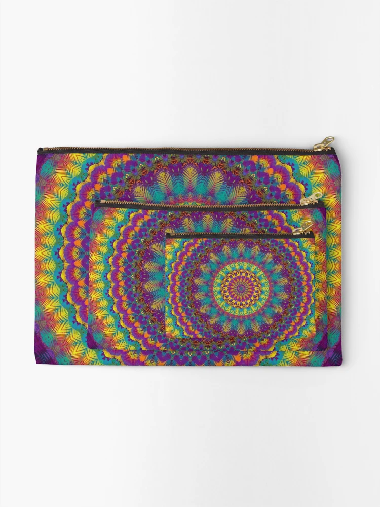 Thumbnail 2 of 4, Zipper Pouch, Mandala 12 designed and sold by Mandala Of Life.