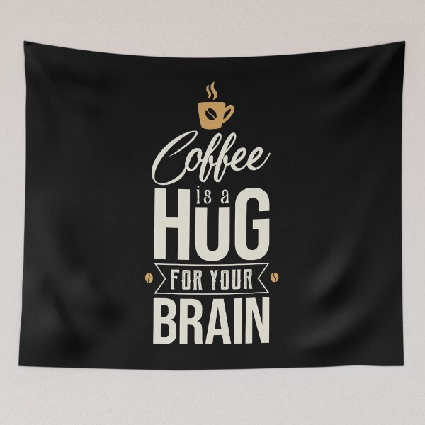 Item preview, Coffee is a Hug for your Brain designed and sold by lemontee.