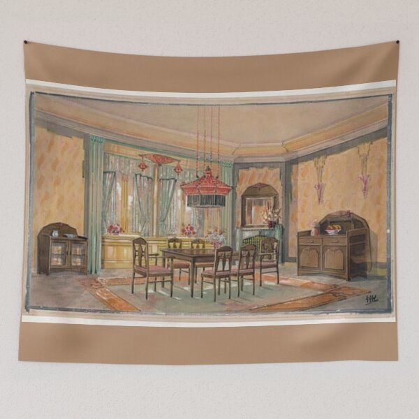 Item preview, Copy of European Interiors  Classic Watercolor Prints - Bedroom 10 designed and sold by dubcee.