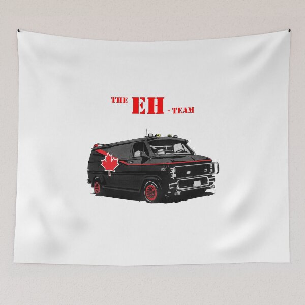Item preview, Canadiana Canada The Eh Team Funny Vintage 1980's Pun Design designed and sold by RedOakDesigns.