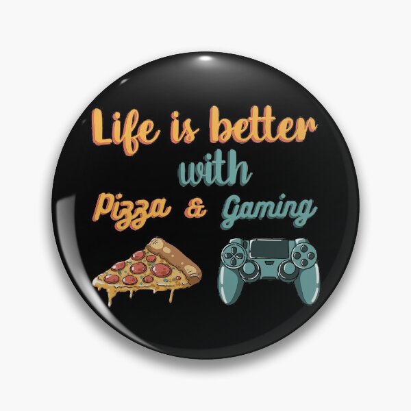 Item preview, Life is better with pizza and gaming designed and sold by MinimalAnGo.