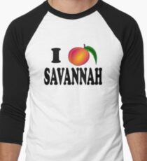 Ich liebe Savannah Baseballshirt mit 3/4-Arm