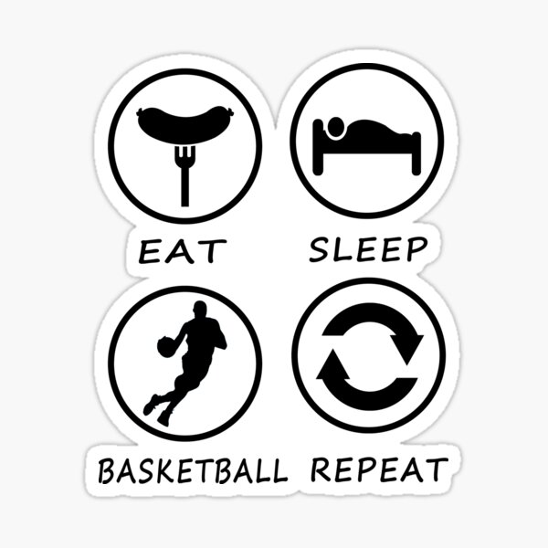 Item preview, Eat Sleep Basketball Repeat designed and sold by teledesign.