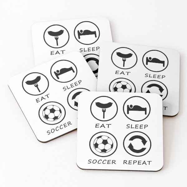 Item preview, Eat Sleep Soccer Repeat designed and sold by teledesign.