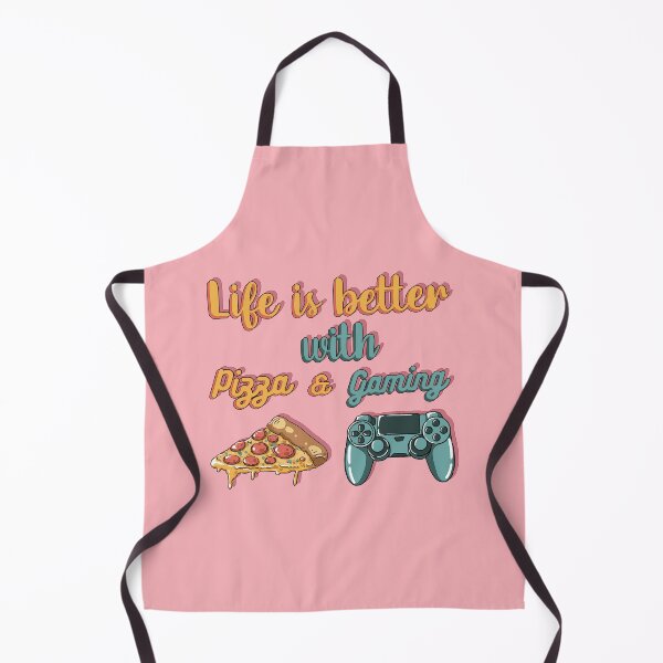 Item preview, Copy of Life is better with pizza and gaming (pink background) designed and sold by MinimalAnGo.