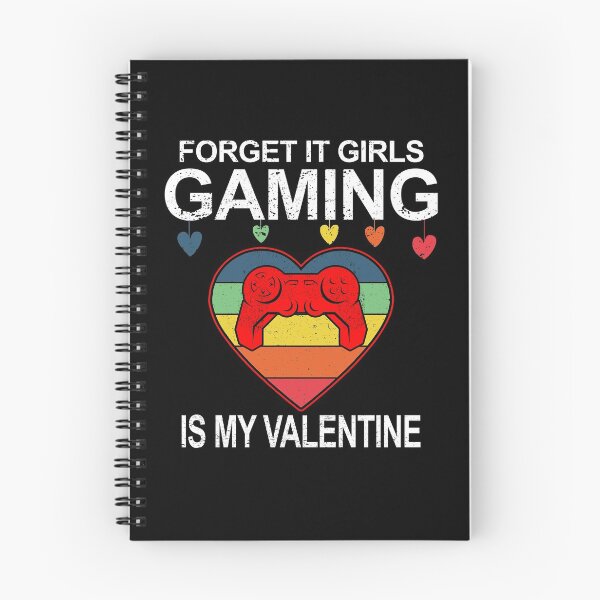 Item preview, Forget it Girls  Gaming is My Valentine, Funny Gamer Heart Vintage Controller Valentines Day Gifts for Kids, Boys, Him, Her, Gifts for Her designed and sold by NiceTee21.