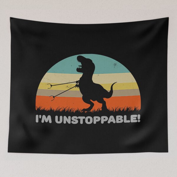Item preview, Funny I'm Unstoppable T Rex With Trash Grabber Pickup Tool Design designed and sold by mlemmlem22.