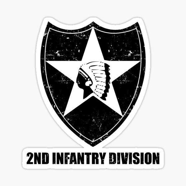 Second Infantry Division Insignia Badge United States Army Vinyl Decal Sticker 