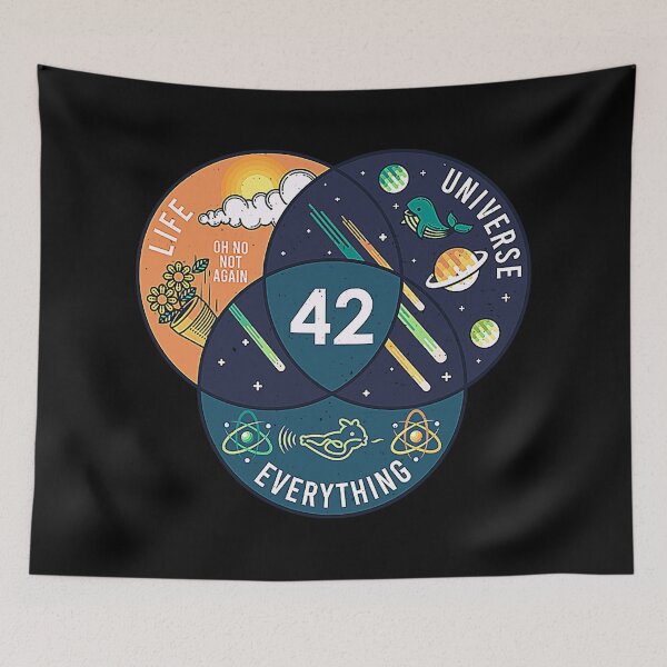 Item preview, 42 Answer to Life Universe and Everything designed and sold by mlemmlem22.