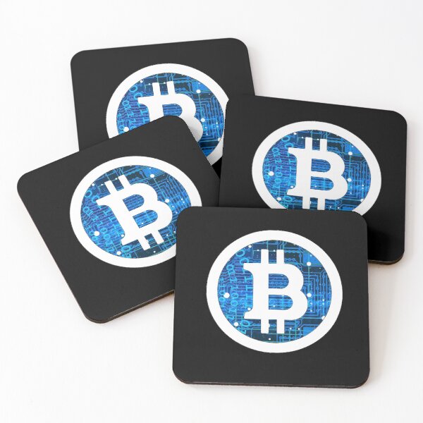 Item preview, Bitcoin (BTC) Blue Technology White Logo designed and sold by issaapparel.