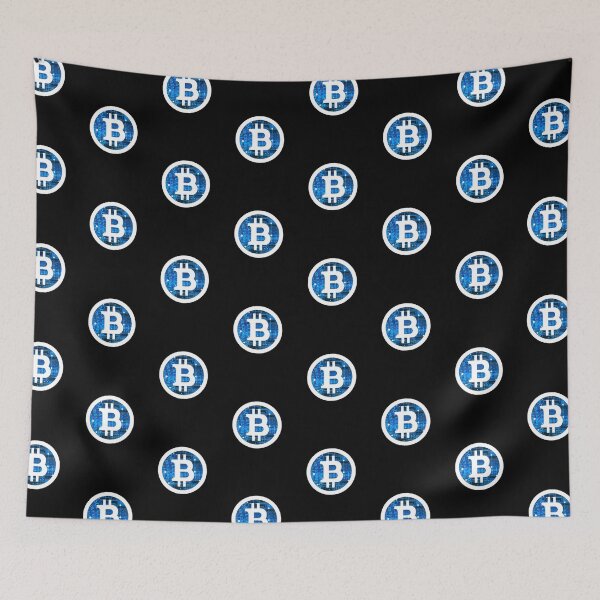 Item preview, Bitcoin (BTC) Blue Technology White Logo designed and sold by issaapparel.