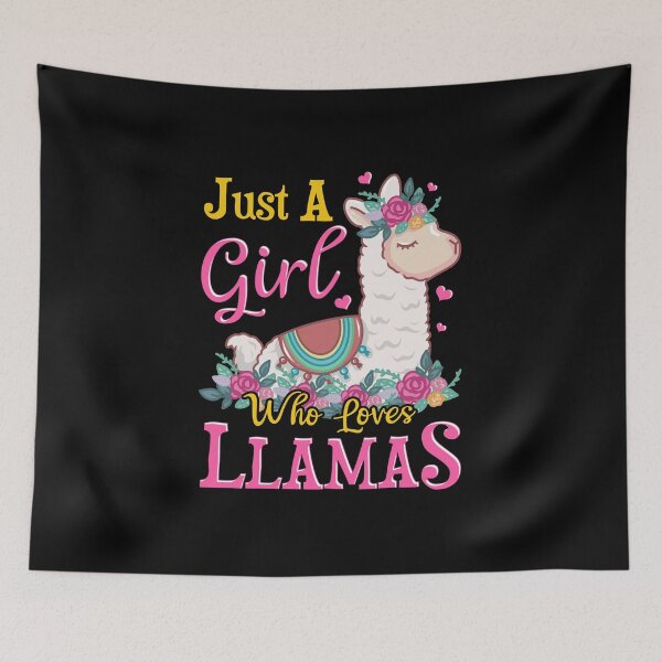 Item preview, Just A Girl Who Loves Llamas Cute Lama designed and sold by perfectpresents.