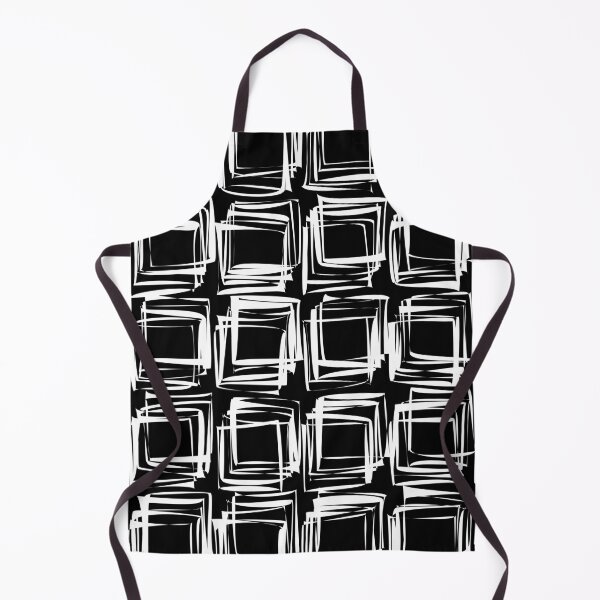 Item preview, Black And White Sketch Square Pattern designed and sold by SwePattern.
