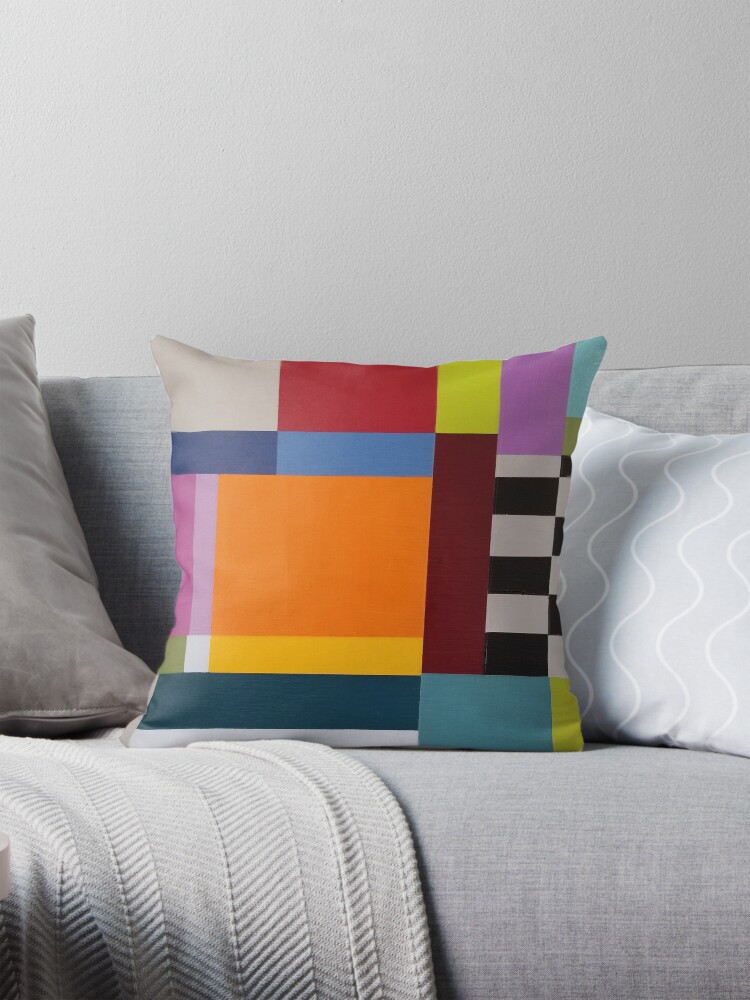 Thumbnail 1 of 4, Pillow, Modern Geometric Designs designed and sold by ccuylerart.