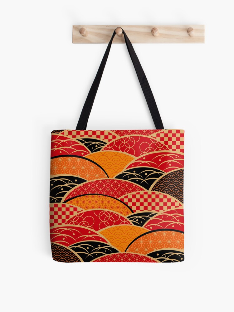 African wax origami bag, African Ankara origami tote bag, Japanese