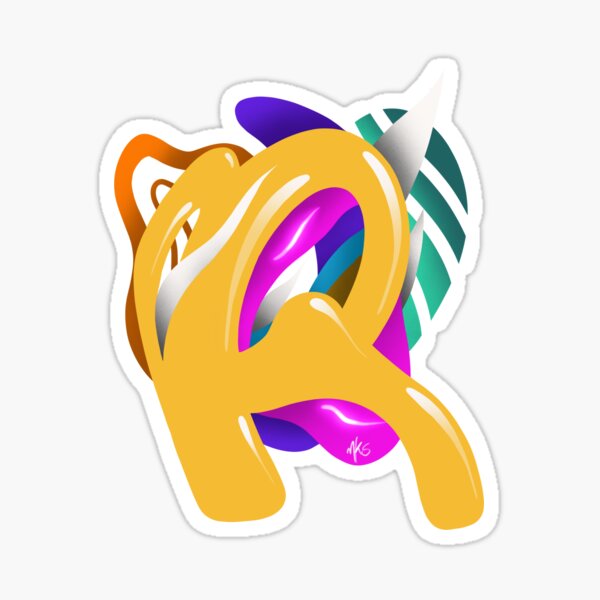 LETTER R Sticker