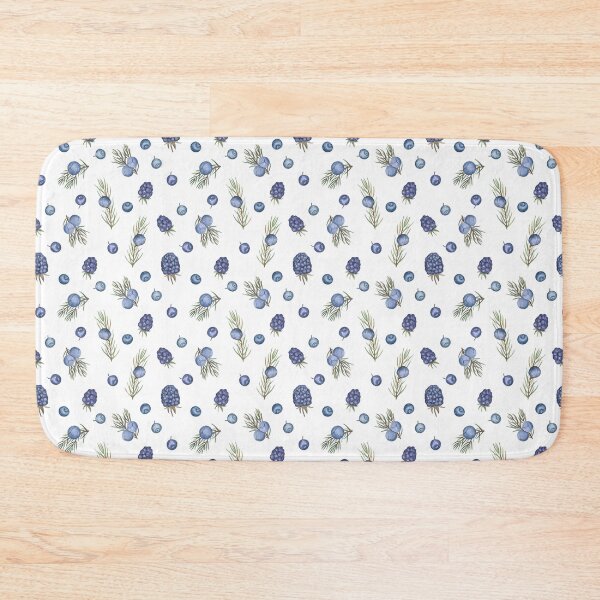 Item preview, Juniper and berries on white designed and sold by Flowersforbear.