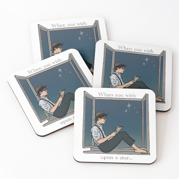 Item preview, When you wish upon a star window reading illustration  designed and sold by Nathsmo.