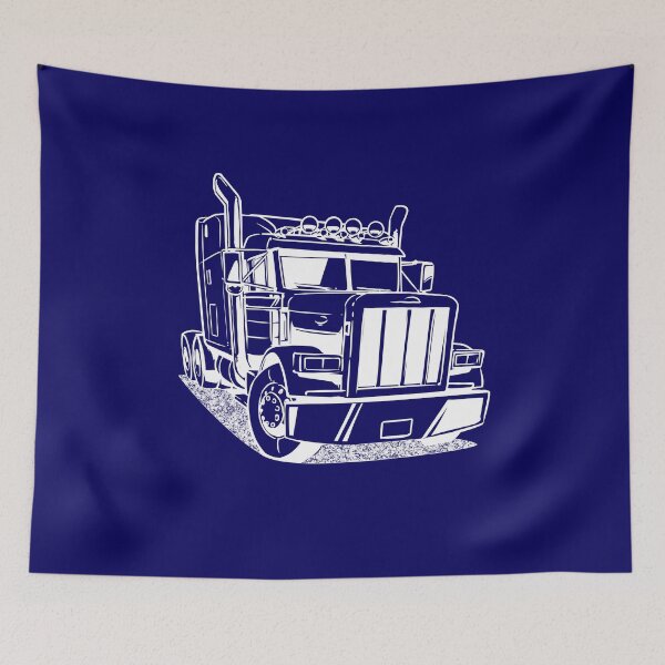 Item preview, Vintage Big Rig 18 Wheeler Semi Trailer Truck Driver Gift for Men and Women for Kids Boys and Girls - Truck Driving Design for Semi-Truck Drivers Truckers and Fans designed and sold by WG-Factory.