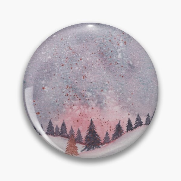 Artikelvorschau, Snowy Aquarell Wald Sonnenaufgang entworfen und verkauft von Sershni.