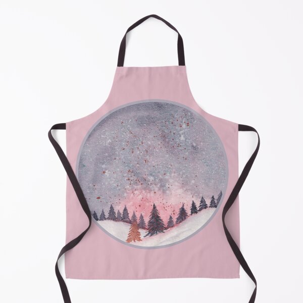 Item preview, Snowy Watercolor Forest Sunrise designed and sold by Sershni.
