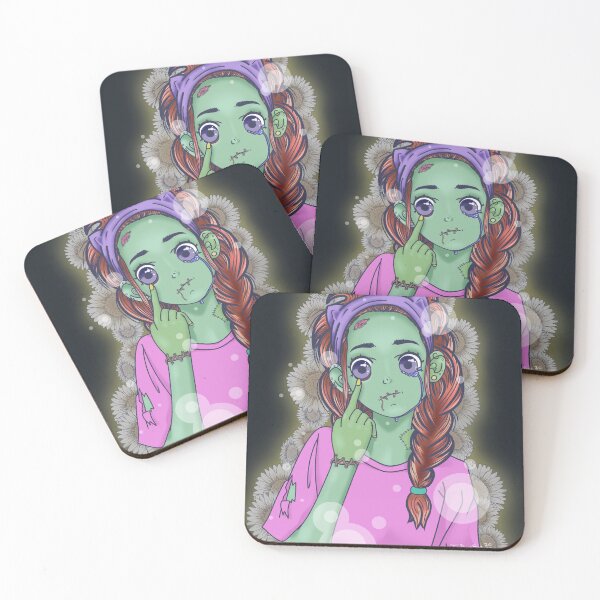 Item preview, kawaii anime zombie girl designed and sold by W1LLAMINA.