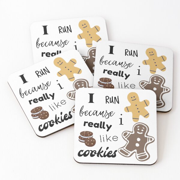 Item preview, I Run Because I Really Like Cookies designed and sold by MandalaAndMore.