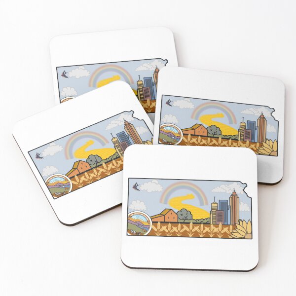 Item preview, State of Kansas Sticker  designed and sold by AshleyCreates23.