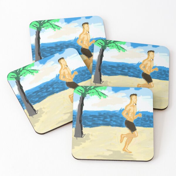 Item preview, Jogging along the beach designed and sold by Louisbus90.