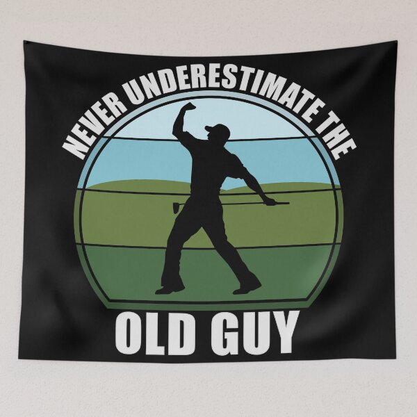 Item preview, Never Underestimate The Old Guy designed and sold by Giacob.