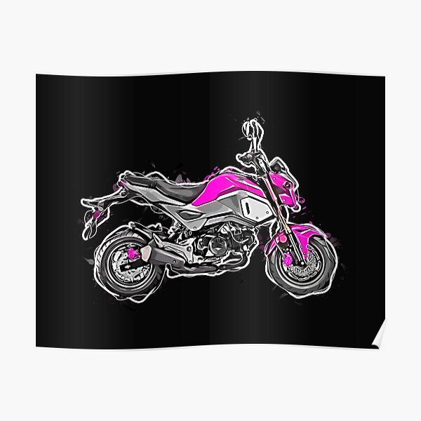 pink honda grom