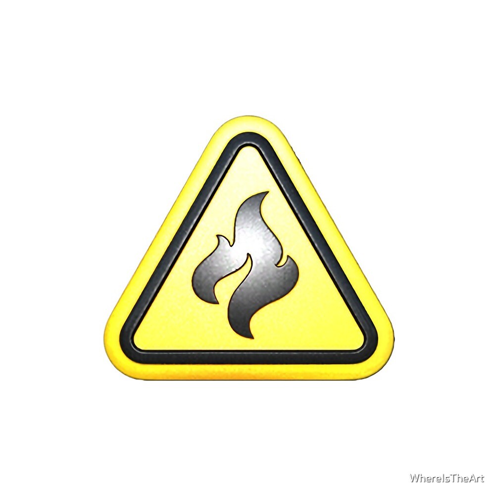 "Flammable CSGO Sticker" by WhereIsTheArt Redbubble