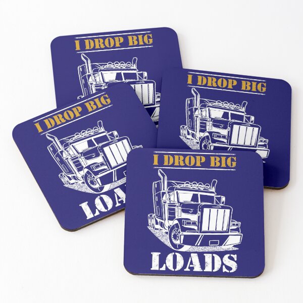 Item preview, I Drop Big Loads - Vintage Big Rig 18 Wheeler Semi Trailer Truck Driver Gift for Men and Women for Kids Boys and Girls - Diesel Truck Driving Design for Semi-Truck Drivers Truckers and Fans designed and sold by WG-Factory.