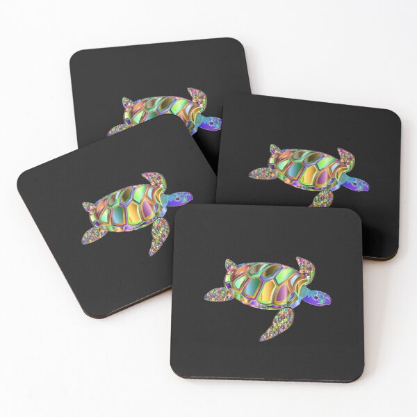 Item preview,  Psychedelic Colored Abstract Turtle designed and sold by BritzShop.