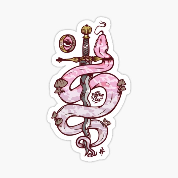 Snakes & Daggers Sticker
