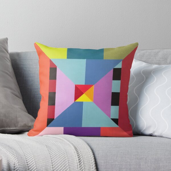 Modern Geometric Designs on everything Throw Pillow