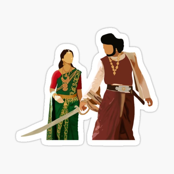 Baahubali 2 (Prabhas and Anushka) Sticker