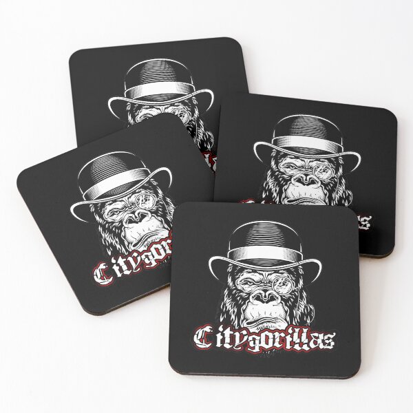 Item preview, City gorilla with bowler hat and monocle designed and sold by froggy-stylecom.