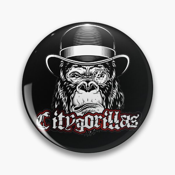 Item preview, City gorilla with bowler hat and monocle designed and sold by froggy-stylecom.