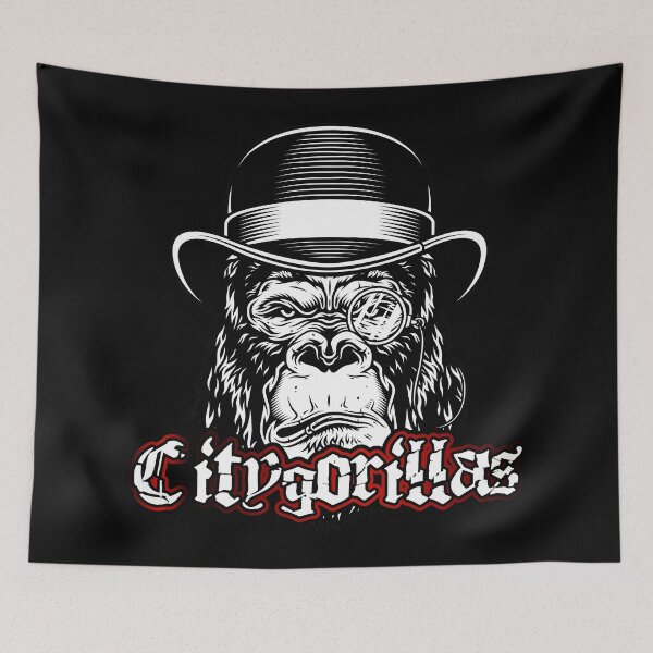 Item preview, City gorilla with bowler hat and monocle designed and sold by froggy-stylecom.