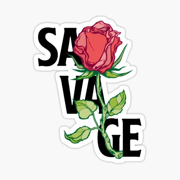 Savage Rose Sticker