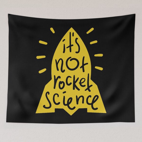 Item preview, It Is Not Rocket Science - Funny Galaxy Ironic Science Jokes designed and sold by Scratches Tees.
