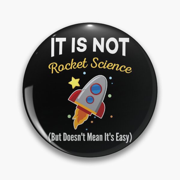 Item preview, It Is Not Rocket Science - Funny Space Sarcasm Humor for "Not Smart" People designed and sold by Scratches Tees.
