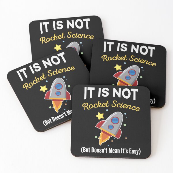 Item preview, It Is Not Rocket Science - Funny Space Sarcasm Humor for "Not Smart" People designed and sold by Scratches Tees.